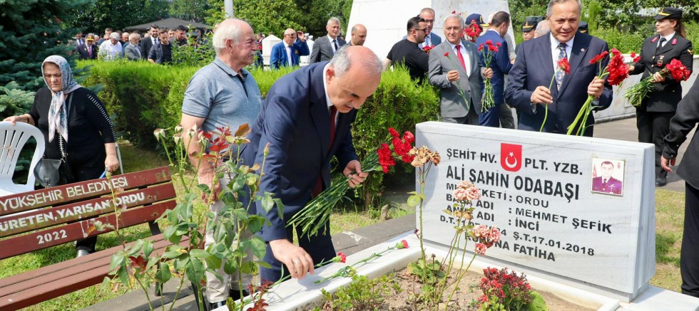 ŞEHİTLERİMİZ DUALARLA YAD EDİLDİ