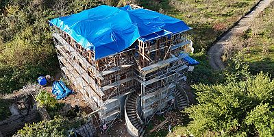 ÇAMAŞ CEVAT BEY KONAĞININ RESTORASYONU SÜRÜYOR