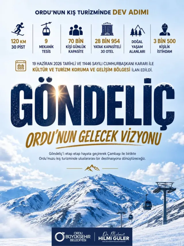 BAŞKAN GÜLER’DEN ORDU’YA KIŞ TURİZMİNDE MÜJDE