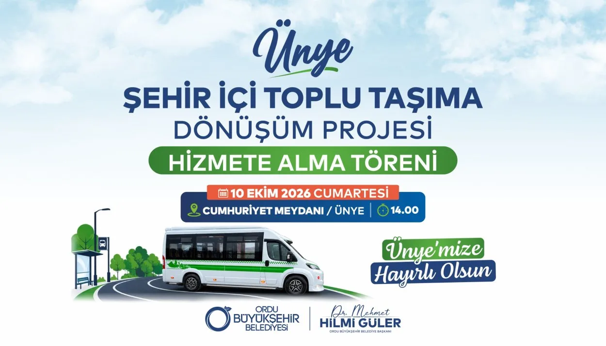 ÜNYE’DE TOPLU TAŞIMADA YENİ DÖNEM