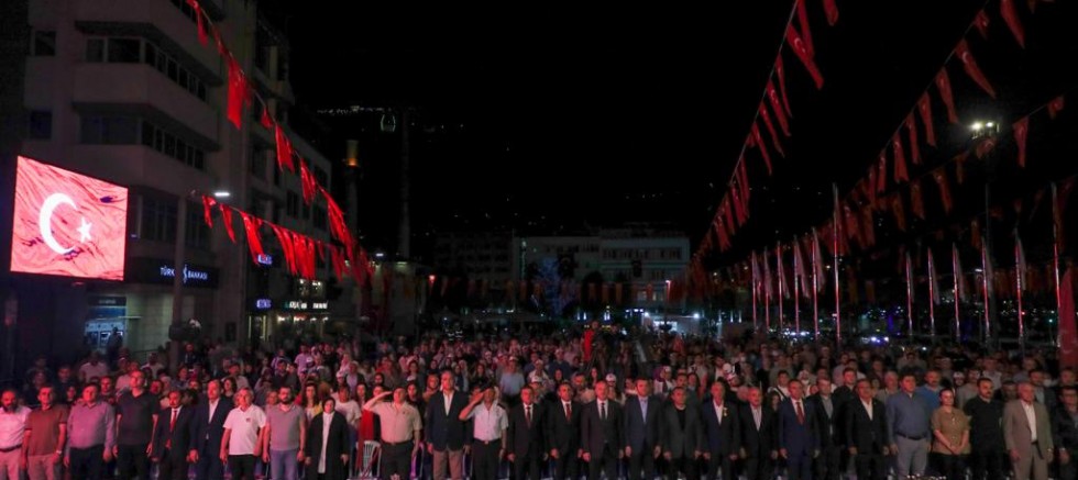 15 TEMMUZ DEMOKRASİ VE MİLLİ BİRLİK GÜNÜ ANMA PROGRAMI YAPILDI 