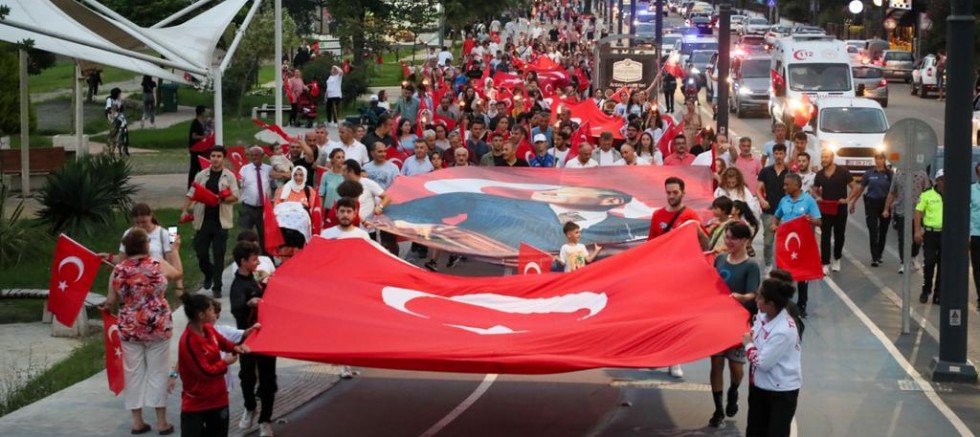 30 AĞUSTOS ZAFER BAYRAMI 100. YILI YÜRÜYÜŞÜ YAPILDI, MEVLİD-İ ŞERİF OKUTULDU