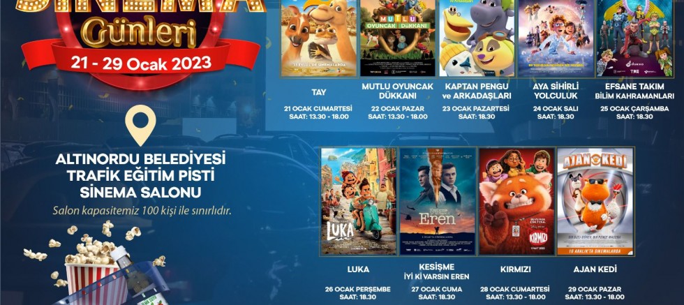 ALTINORDU'NUN EFSANE SİNEMA GÜNLERİ YENİDEN BAŞLIYOR