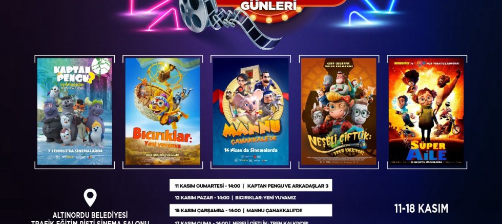 ALTINORDU'NUN GELENEKSEL SİNEMA GÜNLERİ BAŞLIYOR