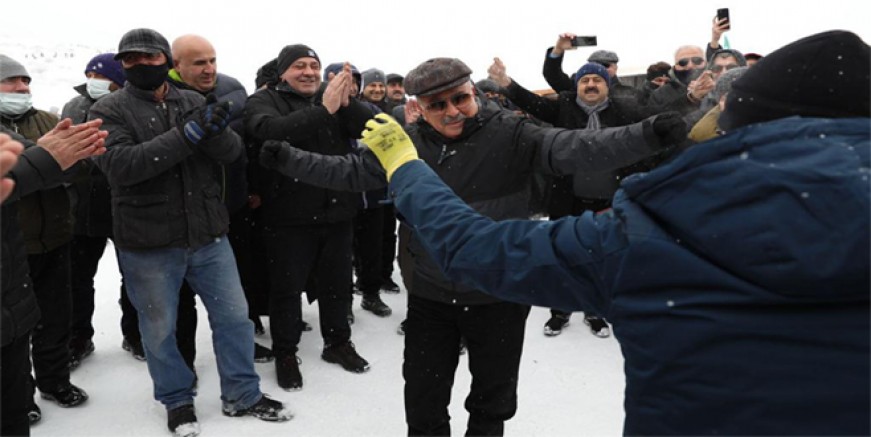 ARGAN YAYLASI KAR FESTİVALİYLE RENKLENDİ 