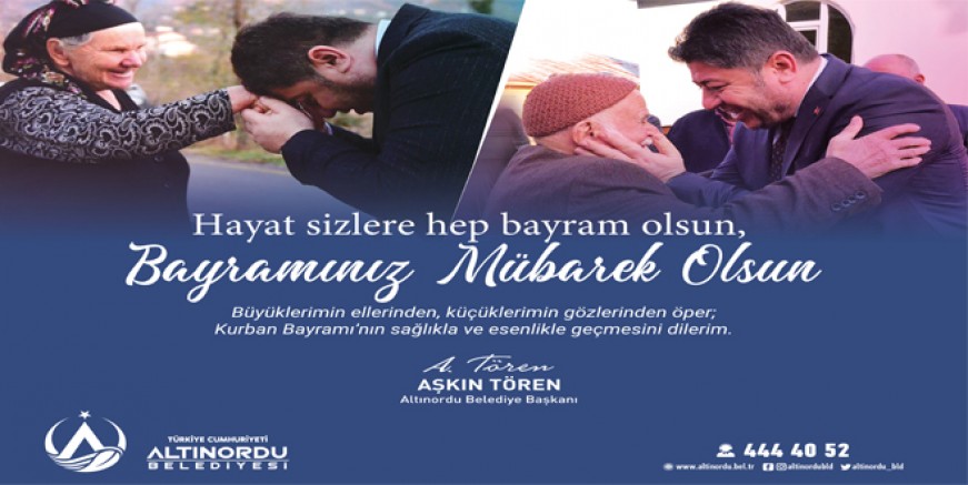 BAŞKAN TÖREN’DEN KURBAN BAYRAMI MESAJI