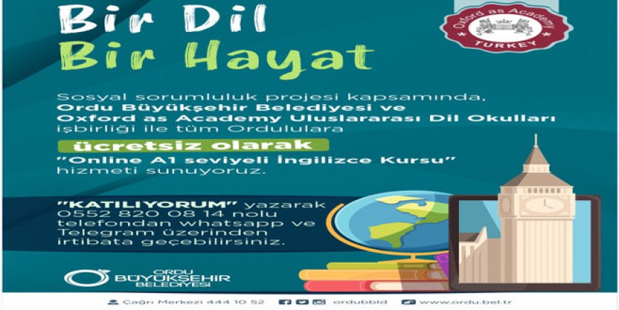 BÜYÜKŞEHİR’DEN OXFORD İNGİLİZCE KURSU