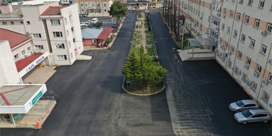 BÜYÜKŞEHİR'DEN SAĞLIK KAMPÜSÜNE ASFALT