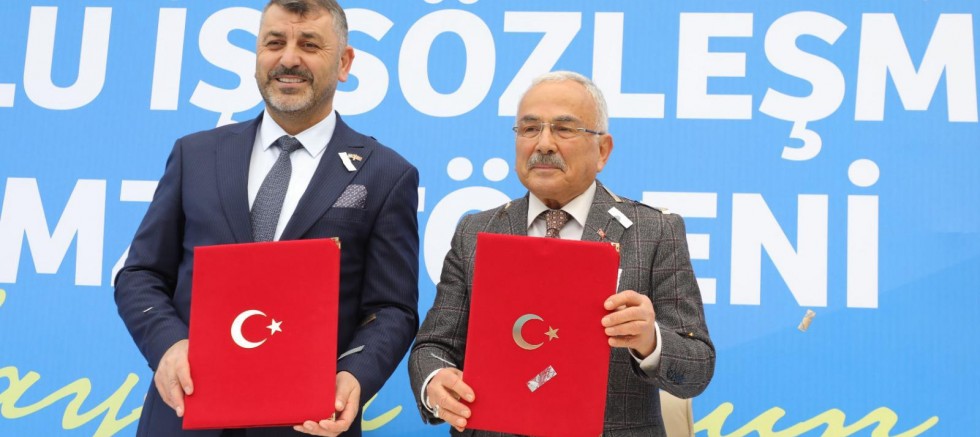 BÜYÜKŞEHİR İŞÇİSİ BAYRAM EDİYOR