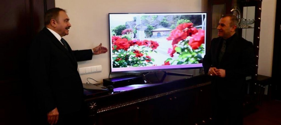 ESKİ BAKAN EROĞLU, VALİ SONEL’İ ZİYARET ETTİ