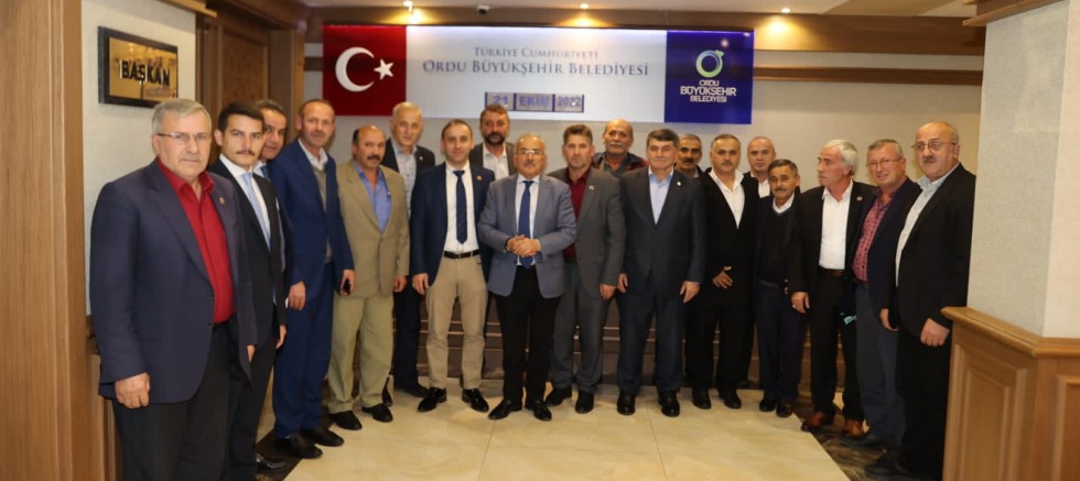 KORGANLI MUHTARLARDAN BAŞKAN GÜLER’E TEŞEKKÜR ZİYARETİ