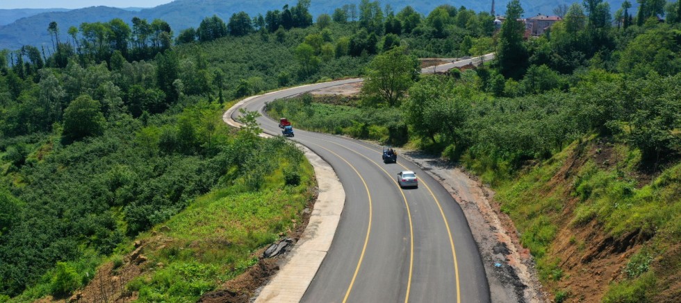 ORDU’DA 1800 KM YOL ASFALT VE BETONLA BULUŞTU