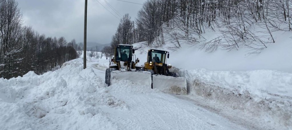 ORDU’DA KAR KALINLIĞI 2 METREYE YAKLAŞTI