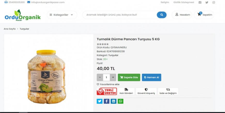 ORTAR E-TİCARETTE İDDİALI 