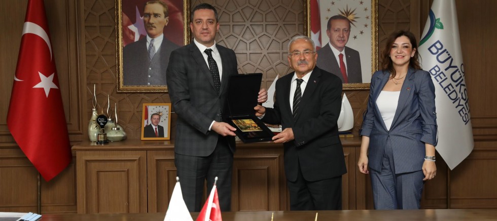 TBB BAŞKANI ERİNÇ SAĞKAN’DAN BAŞKAN GÜLER’E ZİYARET