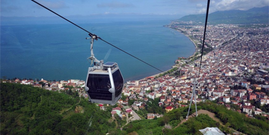TELEFERİK HİZMET VERMEYE BAŞLADI