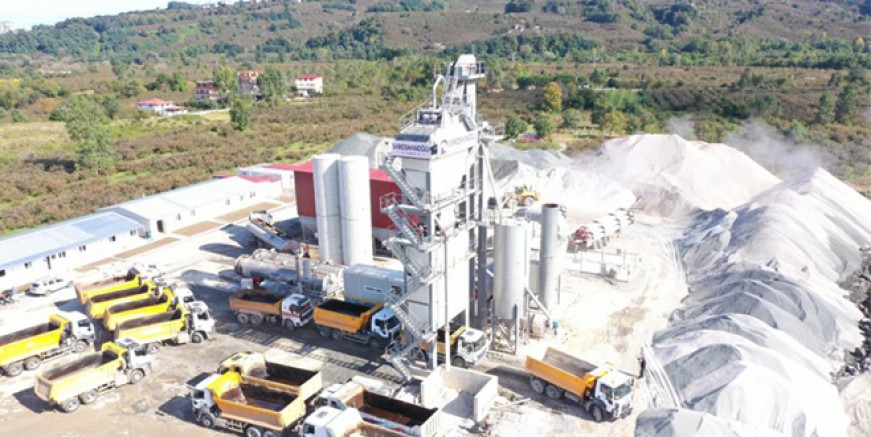 ÜNYE’DE ASFALT ÜRETİM TESİSİ KURULDU
