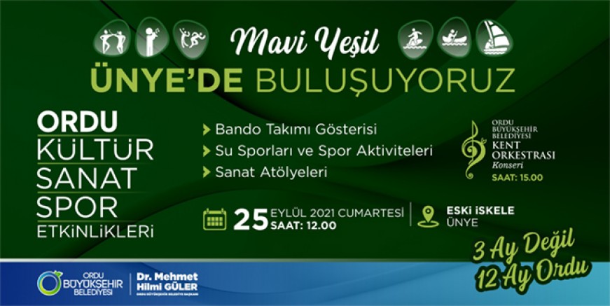 ÜNYE’DE DOLU DOLU EĞLENCE SİZLERİ BEKLİYOR