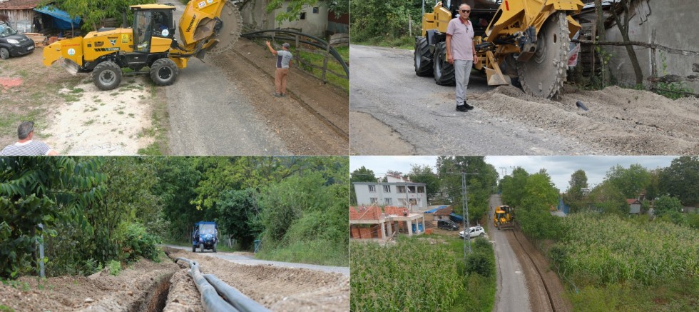 ÜNYE İLÇESİNDE 4 MAHALLE İÇME SUYU HATLARINA KAVUŞUYOR