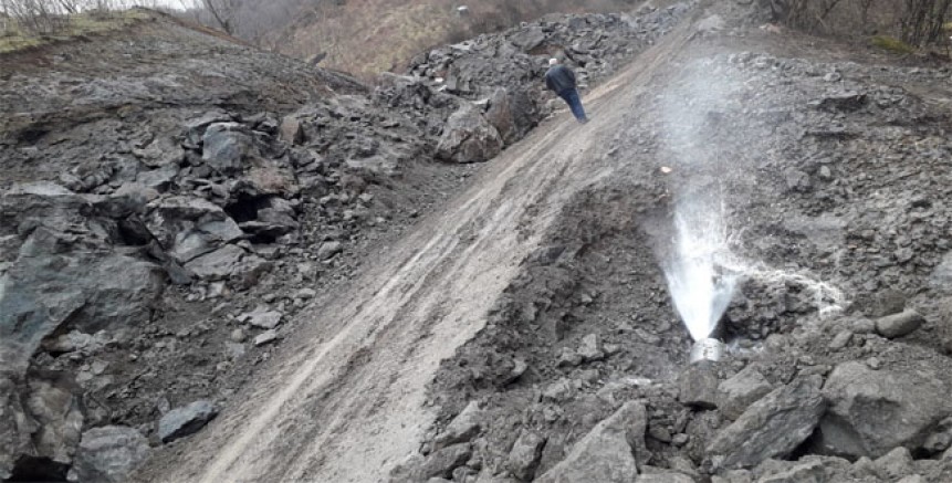 YOL ÇALIŞMALARI İSALE HATLARINA ZARAR VERDİ